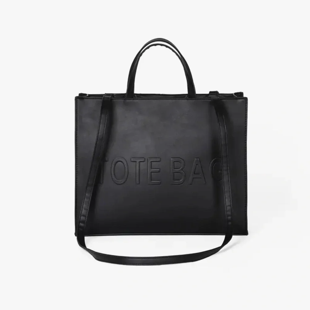 Unbranded Sleek Large Capacity Tote with “TOTE BAG" Logo  - NIP - Picture 16 of 16